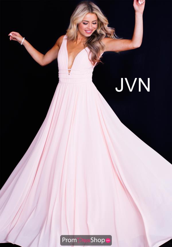 JVN by Jovani V- Neckline A Line Dress JVN52179