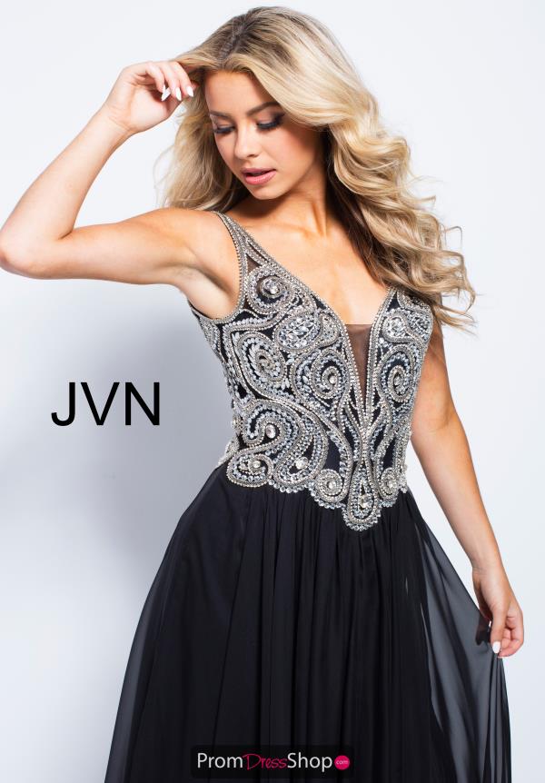 JVN by Jovani Chiffon A Line Dress JVN53126