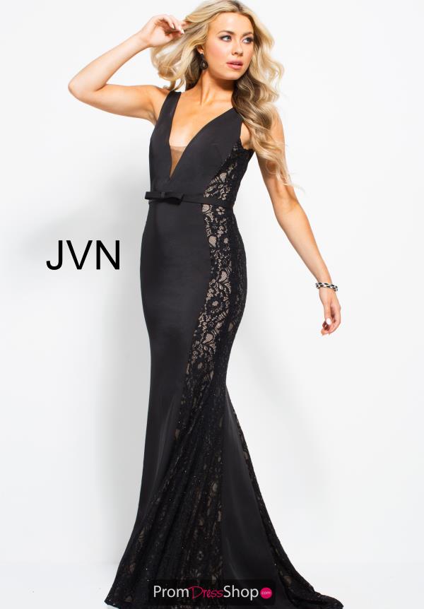 JVN by Jovani Long Lace Dress JVN53160