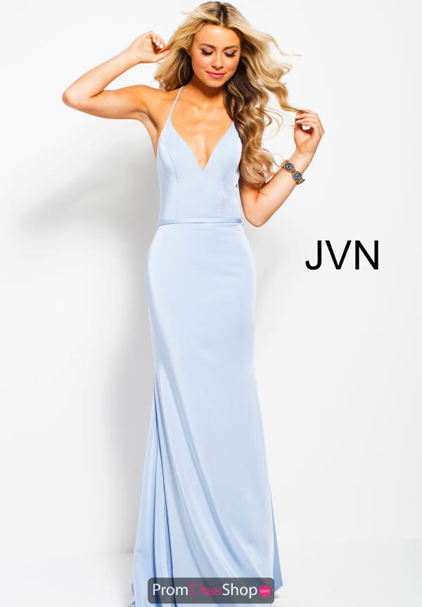 JVN by Jovani V- Neckline Fitted Dress JVN55642