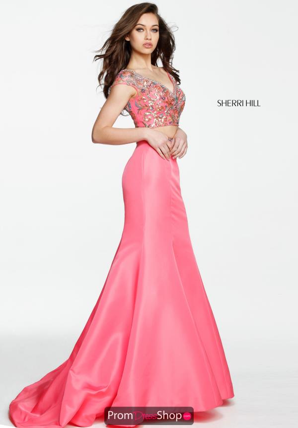 Sherri Hill V- Neckline Long Dress 51167