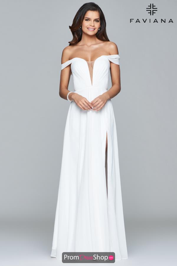 Faviana Long A Line Dress 8088