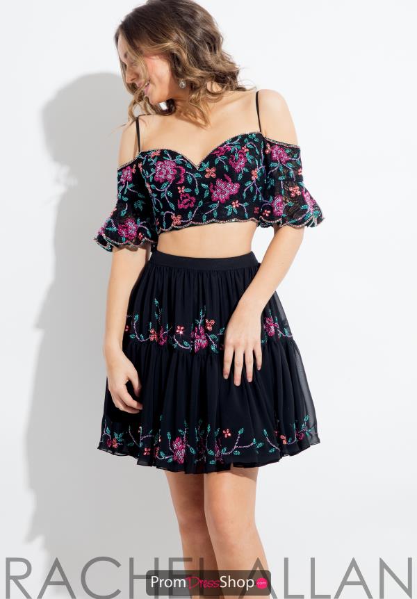 Rachel Allan Two Piece Lace Dress 4441