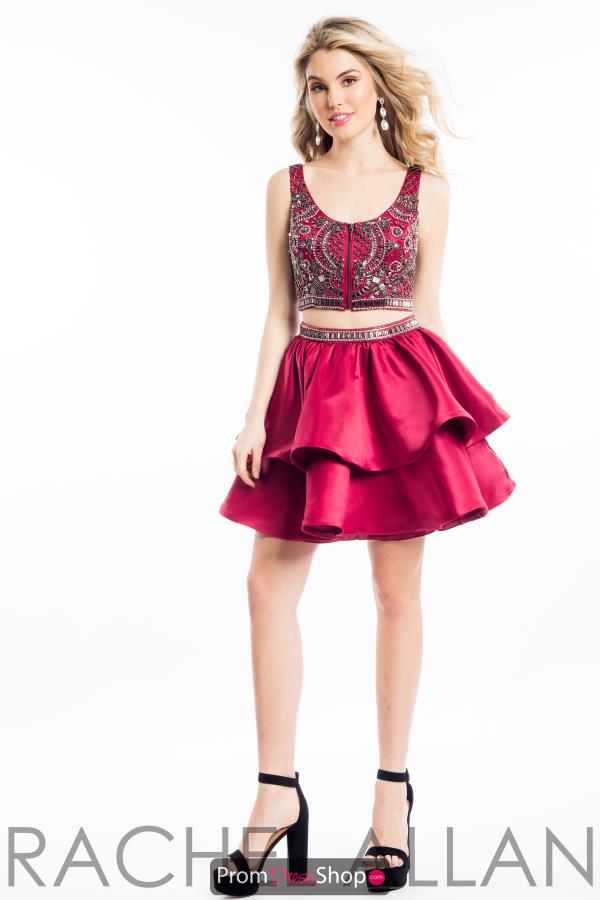 Rachel Allan Open Back A Line Dress 4478