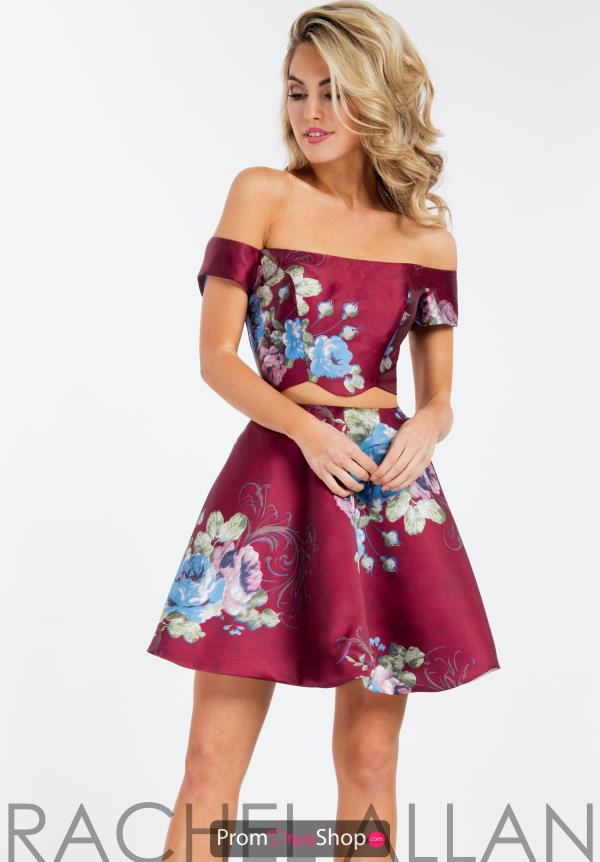 Rachel Allan Off the Shoulder Dress 4486