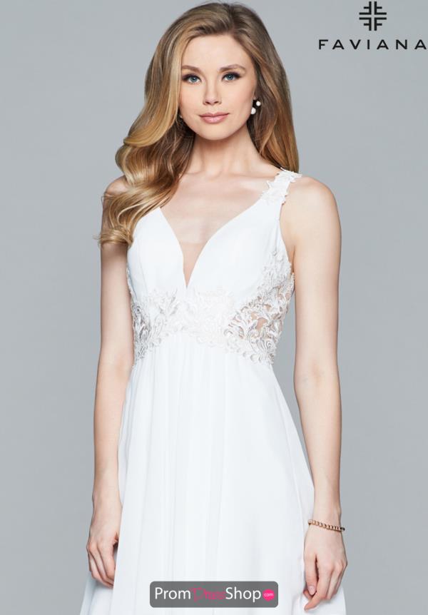 Faviana Long Chiffon Dress 7941