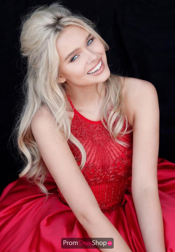 Sherri Hill Full Figured Satin Dress 51395