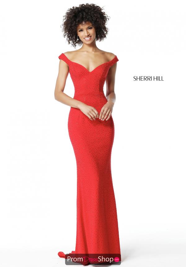 Sherri Hill Fitted Beaded Dress 51434