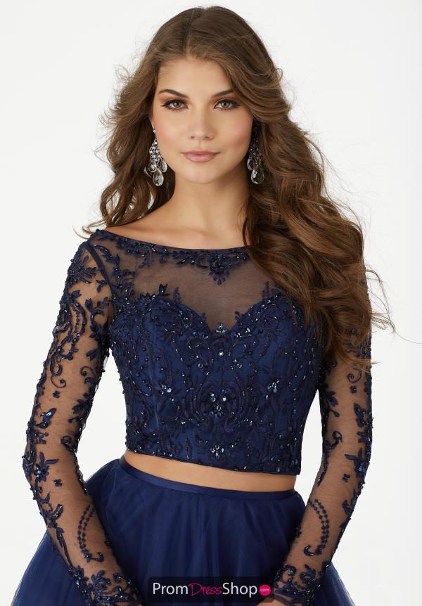 MoriLee Sticks & Stones Sleeved Dress 33003