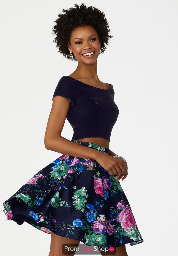 MoriLee Sticks & Stones Short Print Dress 33014