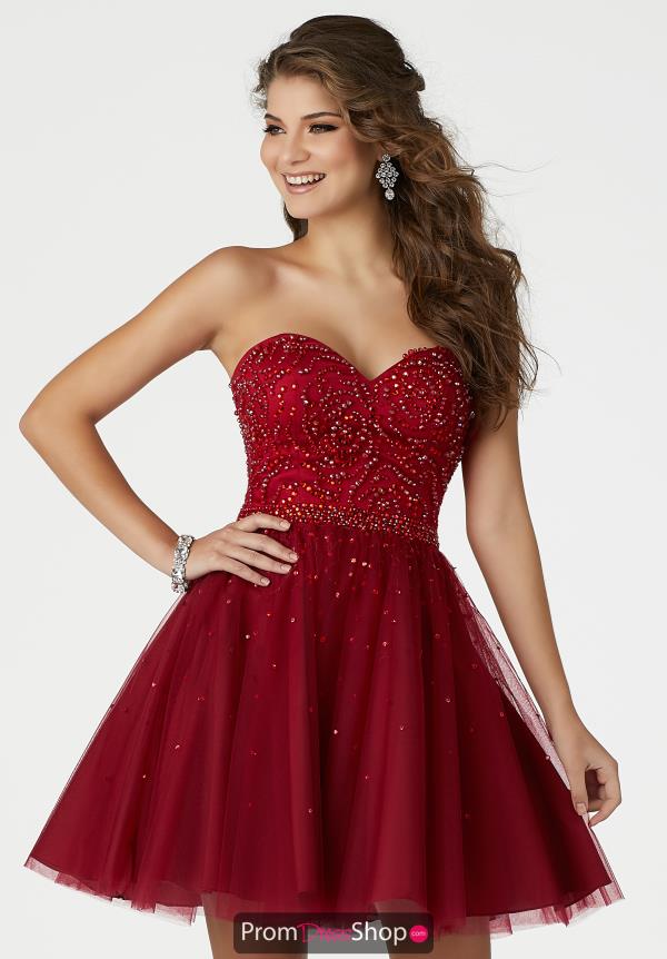 MoriLee Sticks & Stones Beaded Short Dress 33027