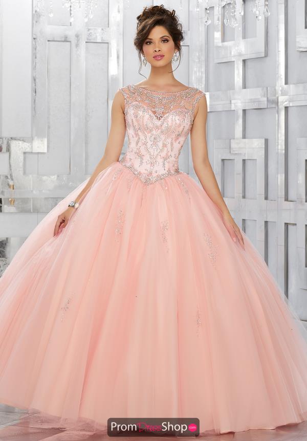 Vizcaya Quinceanera High Neckline Beaded Dress 89150