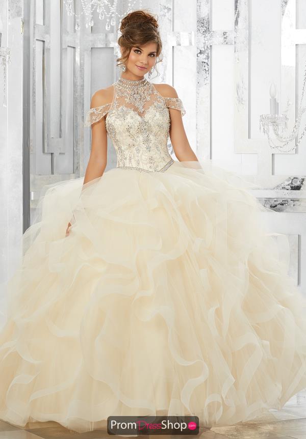 Vizcaya Quinceanera Tulle Skirt Dress 89152