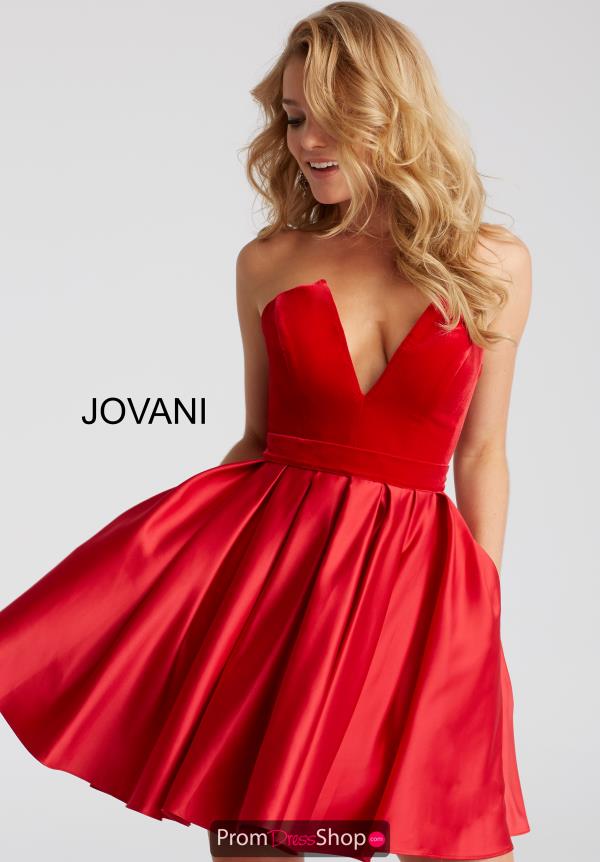 Jovani Cocktail Red Dress 52108