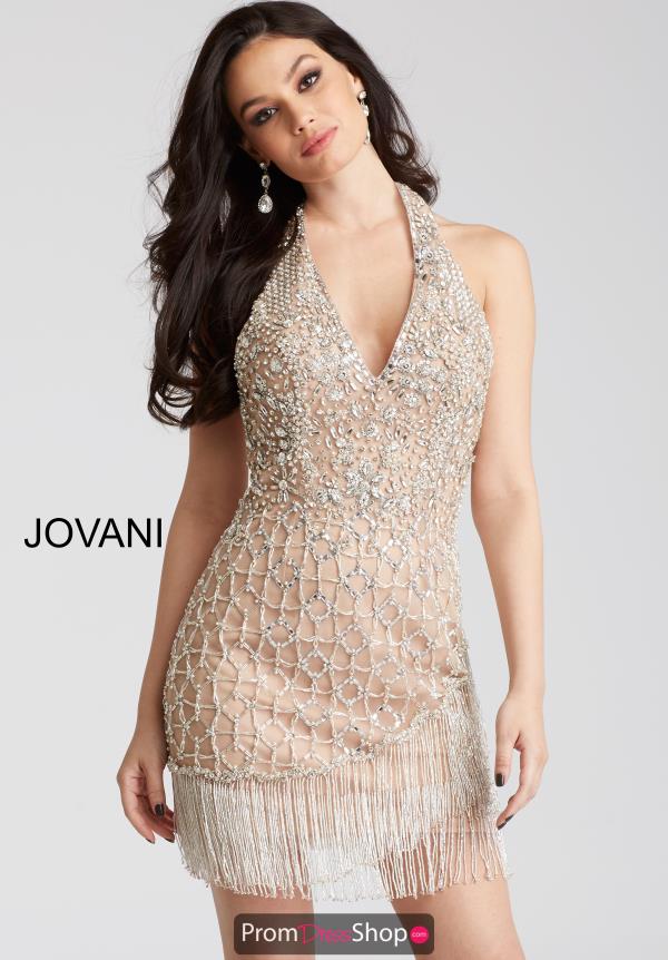 Jovani Cocktail Fringe Dress 53094
