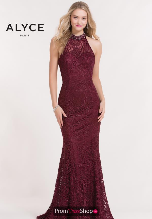 Alyce Paris Fitted Lace Dress 6879