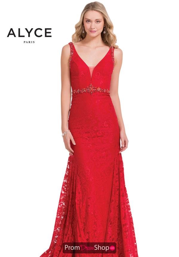 Alyce Paris Long Fitted Dress 6884