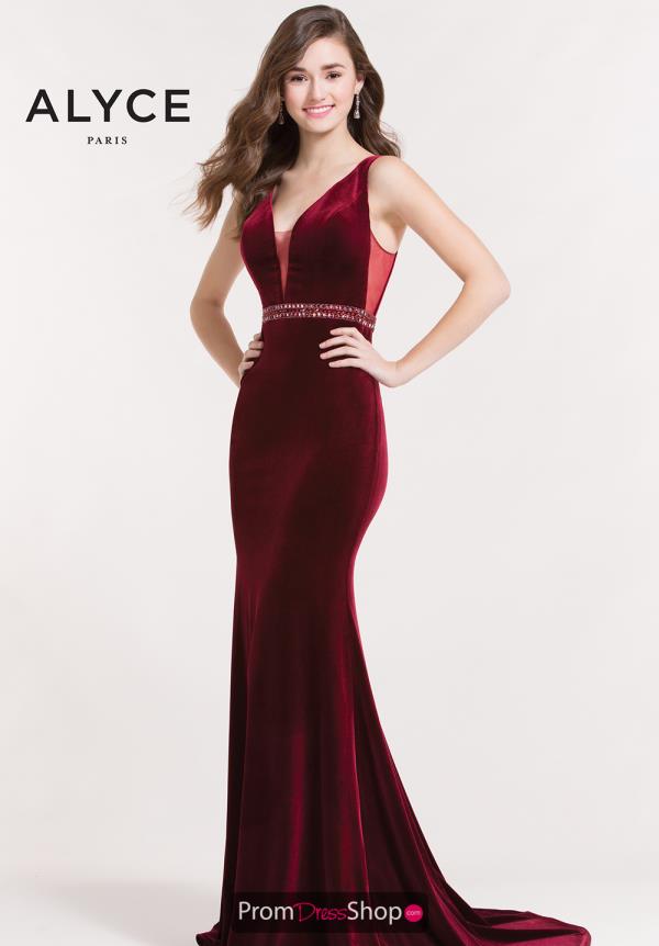 Alyce Paris Long Fitted Dress 8026