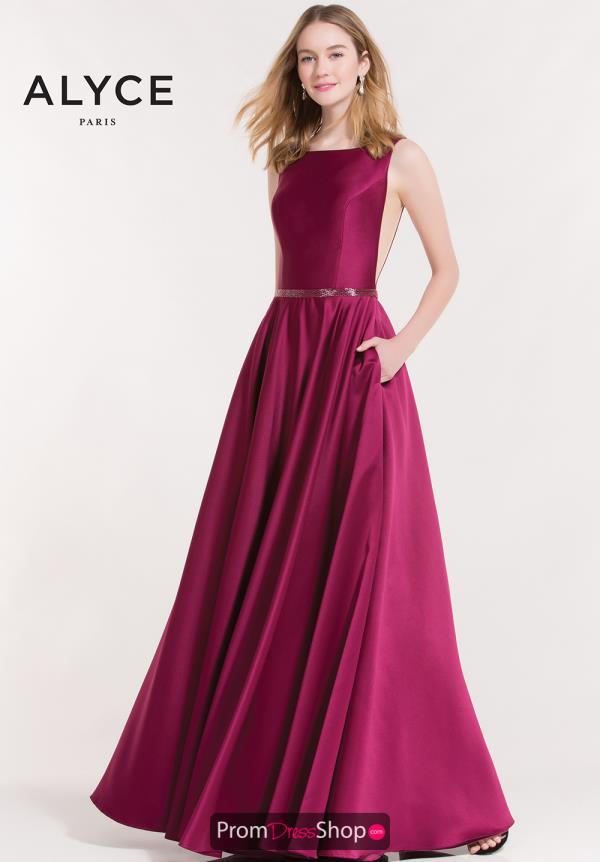 Alyce Paris Long A Line Dress 8030