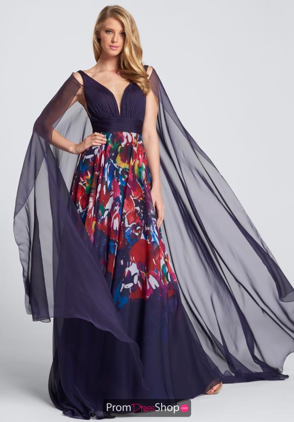 Ellie Wilde A Line V-Neck Dress EW21756