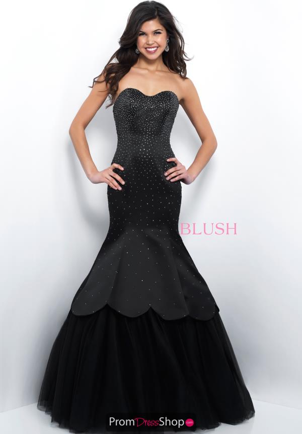 Blush Fitted Long Dress 11387