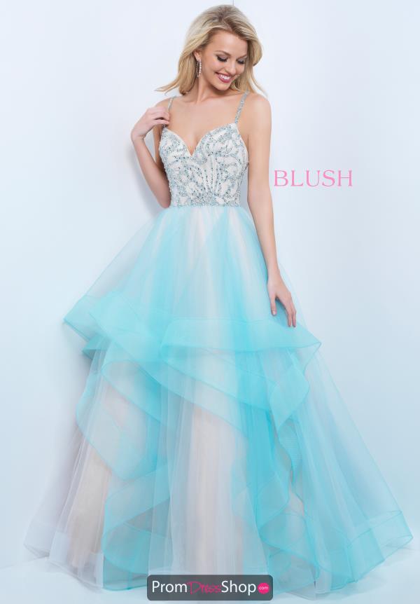 Blush Tulle Skirt A Line Dress 11394
