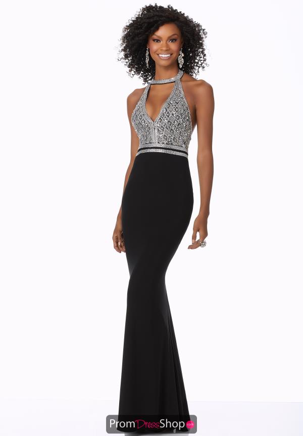 Mori Lee Sexy Open Back Long Dress 42010