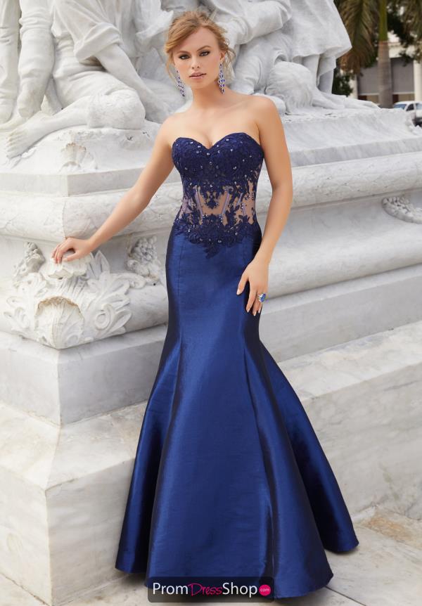 Mori Lee Strapless Corset Dress 42018
