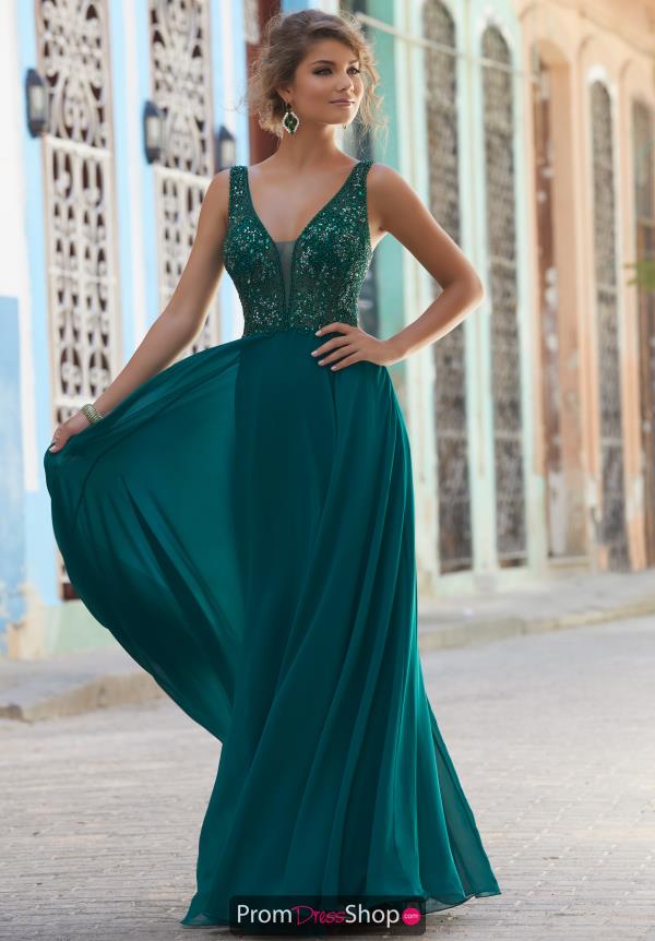 Mori Lee V- Neckline Dress 42019