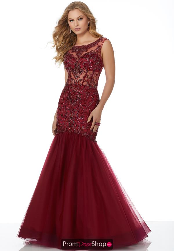Mori Lee High Neckline Mermaid Dress 42021