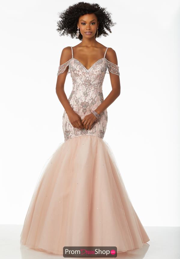 Mori Lee Beaded Mermaid Dress 42031