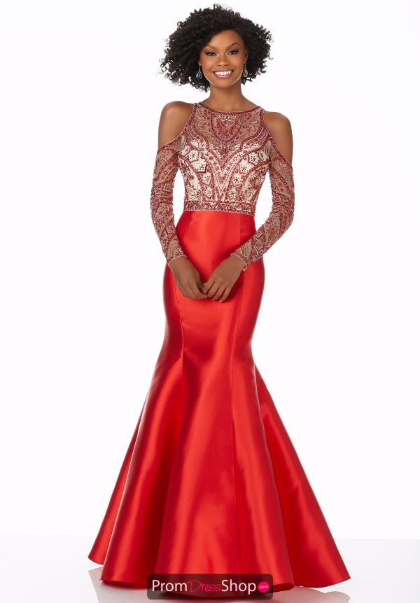 Mori Lee Sleeved Mermaid Dress 42050