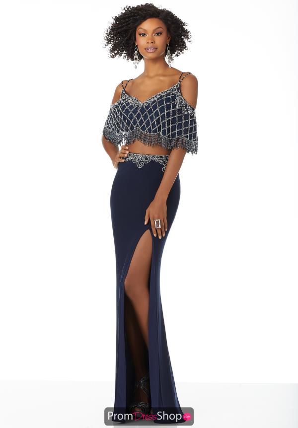 Mori Lee Long Fitted Dress 42069