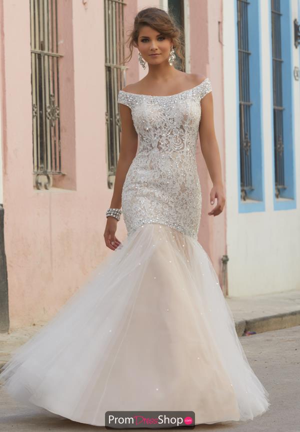 Mori Lee Beaded Mermaid Dress 42084