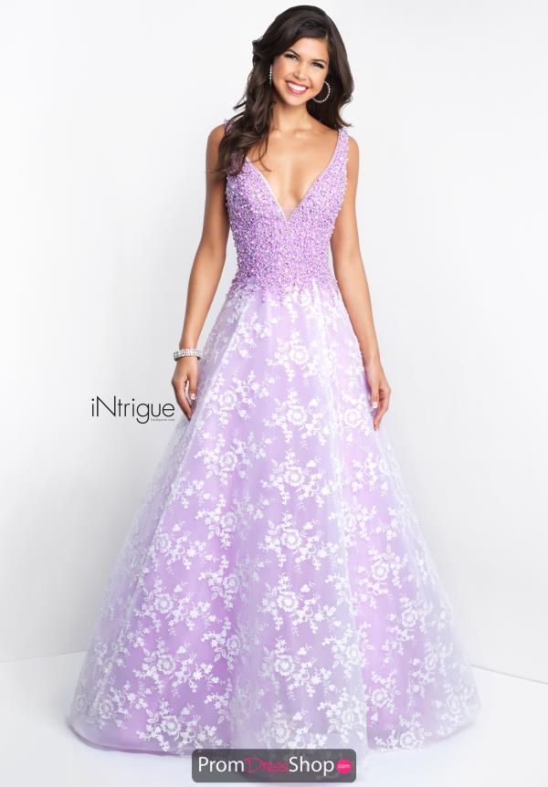 Intrigue by Blush V- Neckline A Line Dress 418