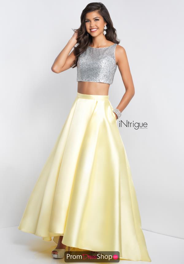 Intrigue by Blush Beaded Long Dress 419