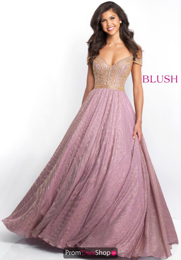 Blush Long A Line Dress 5658