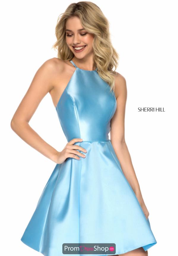 Sherri Hill Short Halter Top Dress S51829