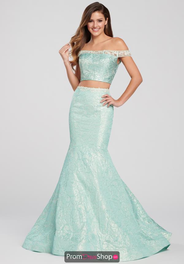 Ellie Wilde Off the Shoulder Mermaid Dress EW119014