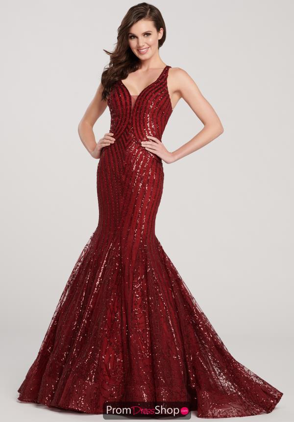 Ellie Wilde V-Neck Long Dress EW119025