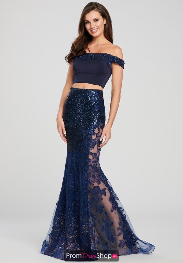 Ellie Wilde Two Piece Long Dress EW119026