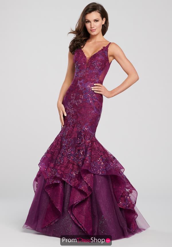Ellie Wilde V-Neck Sequins Dress EW119038