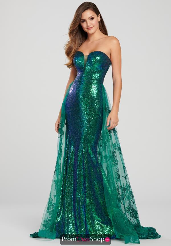Ellie Wilde Fitted Long Dress EW119039