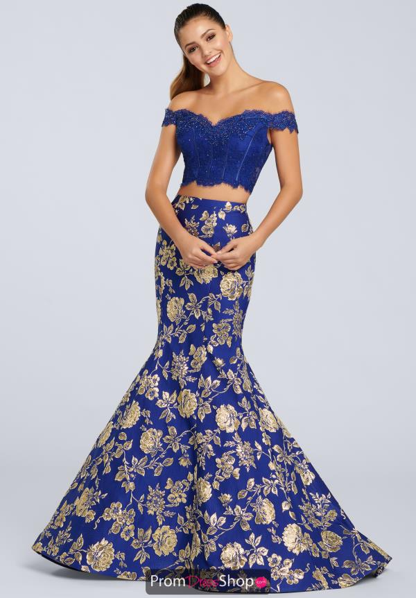 Ellie Wilde Two Piece Mermaid Dress EW119052