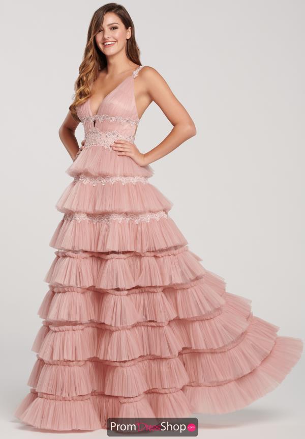 Ellie Wilde A Line Beaded Dress EW119076
