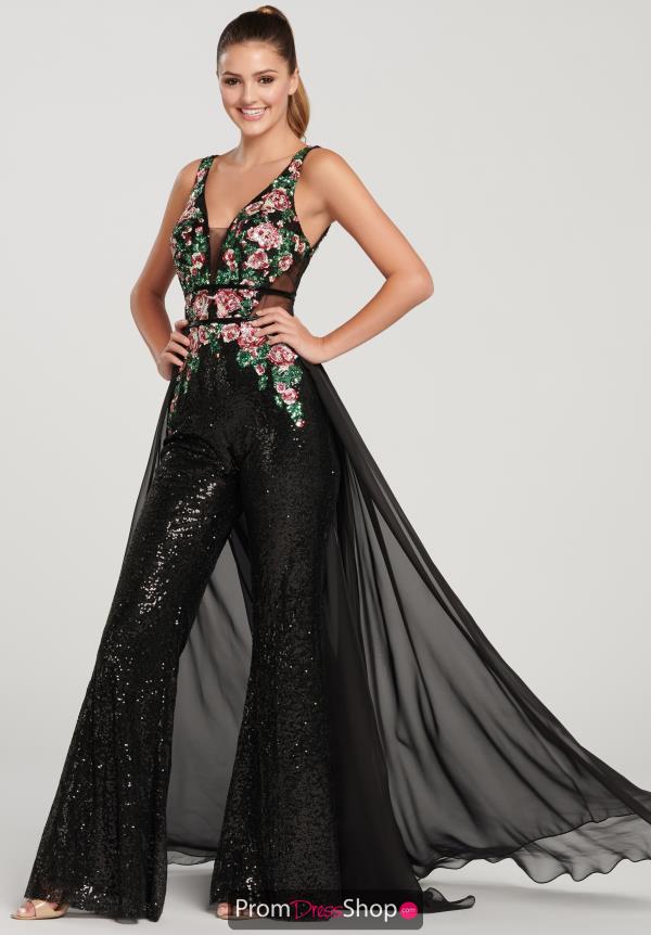 Ellie Wilde Chiffon Long Romper EW119085