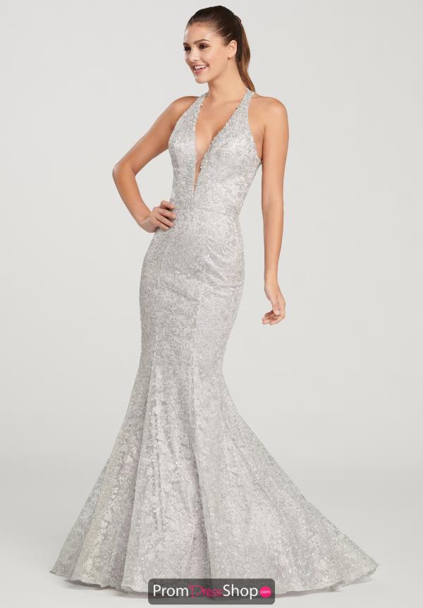 Ellie Wilde V-Neck Beaded Dress EW119096