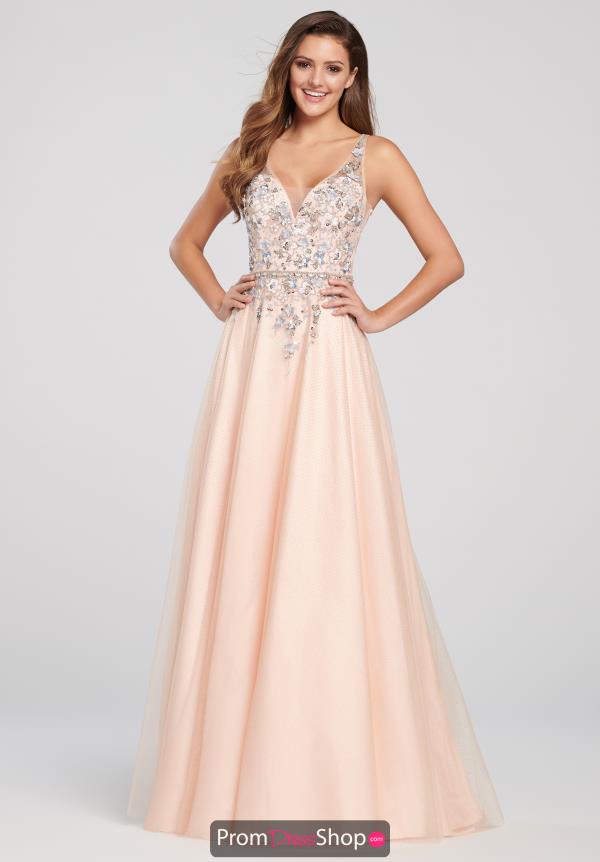 Ellie Wilde V-Neck Long Dress EW119097