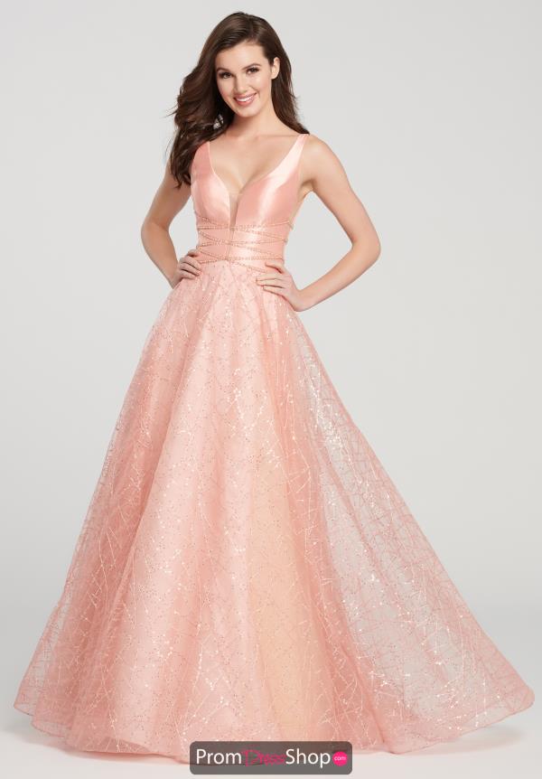 Ellie Wilde Full Figured Sequins Dress EW119102
