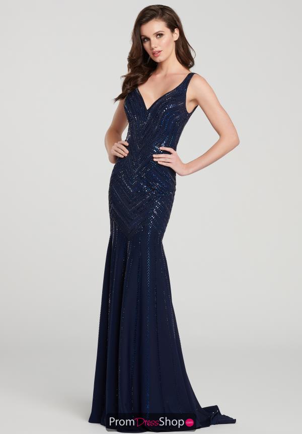 Ellie Wilde Fitted Beaded Dress EW119107